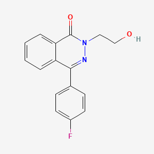 molecular formula C16H13FN2O2 B7481287 4-(4-Fluorophenyl)-2-(2-hydroxyethyl)phthalazin-1-one 