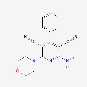 2-Amino-6-morpholin-4-yl-4-phenylpyridine-3,5-dicarbonitrile