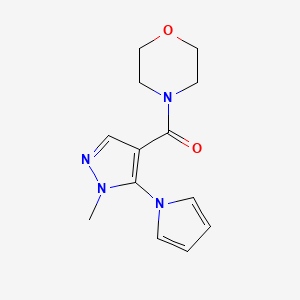 [1-methyl-5-(1H-pyrrol-1-yl)-1H-pyrazol-4-yl](morpholin-4-yl)methanone