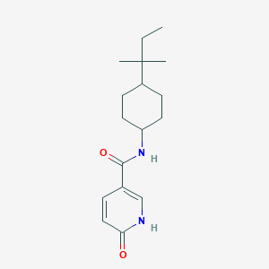 molecular formula C17H26N2O2 B7481403 N-[4-(2-methylbutan-2-yl)cyclohexyl]-6-oxo-1H-pyridine-3-carboxamide 