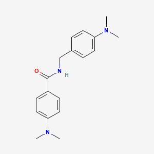 4-(dimethylamino)-N-[[4-(dimethylamino)phenyl]methyl]benzamide