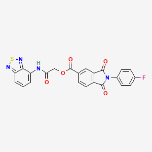 [2-(2,1,3-Benzothiadiazol-4-ylamino)-2-oxoethyl] 2-(4-fluorophenyl)-1,3-dioxoisoindole-5-carboxylate