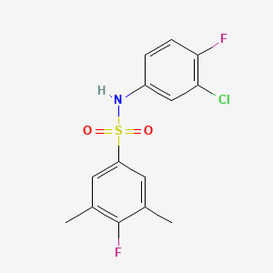 molecular formula C14H12ClF2NO2S B7481440 Cyto3H2 