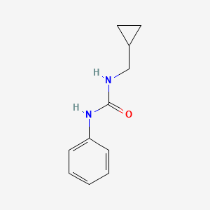 molecular formula C11H14N2O B7481468 1-(Cyclopropylmethyl)-3-phenylurea 