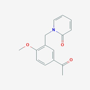 1-[(5-Acetyl-2-methoxyphenyl)methyl]pyridin-2-one