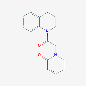 molecular formula C16H16N2O2 B7481519 1-[2-(3,4-dihydro-2H-quinolin-1-yl)-2-oxoethyl]pyridin-2-one 