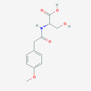 (2S)-3-hydroxy-2-[[2-(4-methoxyphenyl)acetyl]amino]propanoic acid