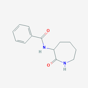 molecular formula C13H16N2O2 B7481541 N-(2-oxoazepan-3-yl)benzamide 