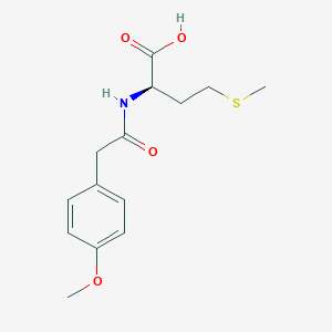 (2R)-2-[[2-(4-methoxyphenyl)acetyl]amino]-4-methylsulfanylbutanoic acid