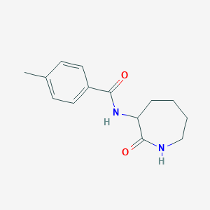 molecular formula C14H18N2O2 B7481554 4-methyl-N-(2-oxoazepan-3-yl)benzamide 