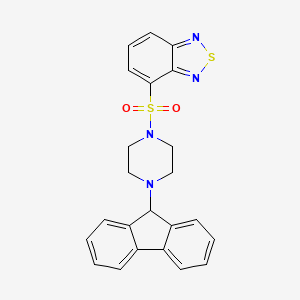 4-[4-(9H-fluoren-9-yl)piperazin-1-yl]sulfonyl-2,1,3-benzothiadiazole