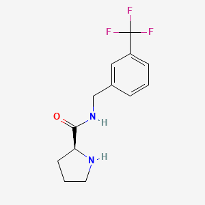 (2S)-N-[[3-(trifluoromethyl)phenyl]methyl]pyrrolidine-2-carboxamide