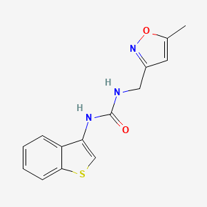 1-(1-Benzothiophen-3-yl)-3-[(5-methyl-1,2-oxazol-3-yl)methyl]urea