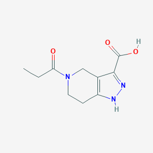 5-Propanoyl-1,4,6,7-tetrahydropyrazolo[4,3-c]pyridine-3-carboxylic acid