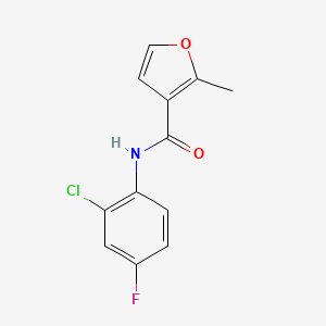 N-(2-chloro-4-fluorophenyl)-2-methylfuran-3-carboxamide