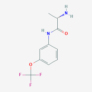 molecular formula C10H11F3N2O2 B7481703 (2S)-2-amino-N-[3-(trifluoromethoxy)phenyl]propanamide 