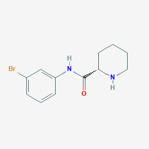 molecular formula C12H15BrN2O B7481728 (2S)-N-(3-bromophenyl)piperidine-2-carboxamide 