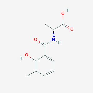 molecular formula C11H13NO4 B7481738 (2R)-2-[(2-hydroxy-3-methylbenzoyl)amino]propanoic acid 