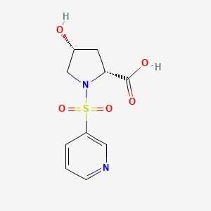 (2R,4R)-4-hydroxy-1-pyridin-3-ylsulfonylpyrrolidine-2-carboxylic acid