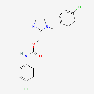 [1-[(4-chlorophenyl)methyl]imidazol-2-yl]methyl N-(4-chlorophenyl)carbamate