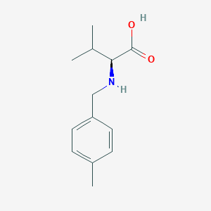 (2S)-3-methyl-2-[(4-methylphenyl)methylamino]butanoic acid