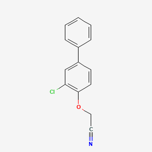 molecular formula C14H10ClNO B7481840 2-(2-Chloro-4-phenylphenoxy)acetonitrile 