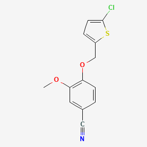 4-[(5-Chlorothiophen-2-yl)methoxy]-3-methoxybenzonitrile