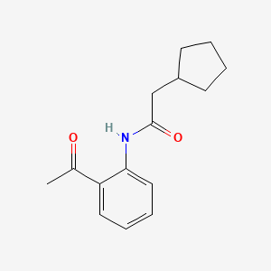 N-(2-acetylphenyl)-2-cyclopentylacetamide