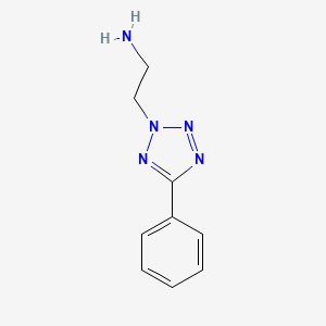 molecular formula C9H11N5 B7481955 2-(5-Phenyltetrazol-2-yl)ethanamine 