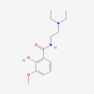 molecular formula C14H22N2O3 B7481976 N-[2-(diethylamino)ethyl]-2-hydroxy-3-methoxybenzamide 