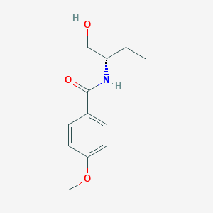 molecular formula C13H19NO3 B7481989 N-[(2S)-1-hydroxy-3-methylbutan-2-yl]-4-methoxybenzamide 