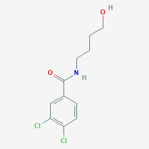 molecular formula C11H13Cl2NO2 B7481990 3,4-dichloro-N-(4-hydroxybutyl)benzamide 