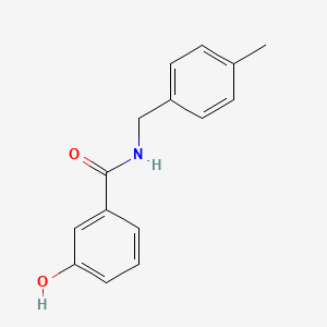 3-hydroxy-N-[(4-methylphenyl)methyl]benzamide