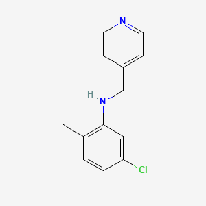 5-chloro-2-methyl-N-(pyridin-4-ylmethyl)aniline