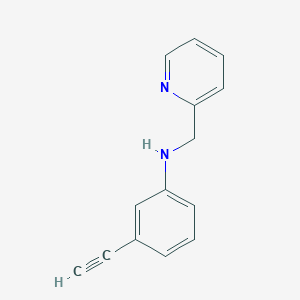 molecular formula C14H12N2 B7482043 3-ethynyl-N-(pyridin-2-ylmethyl)aniline 