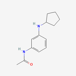 molecular formula C13H18N2O B7482045 N-[3-(cyclopentylamino)phenyl]acetamide 