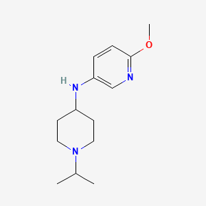 molecular formula C14H23N3O B7482058 6-methoxy-N-(1-propan-2-ylpiperidin-4-yl)pyridin-3-amine 