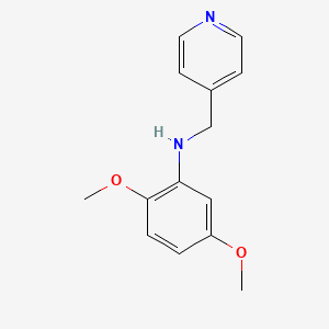 2,5-dimethoxy-N-(pyridin-4-ylmethyl)aniline