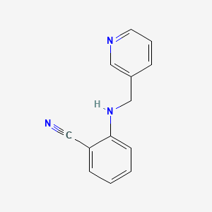 molecular formula C13H11N3 B7482120 2-(Pyridin-3-ylmethylamino)benzonitrile 