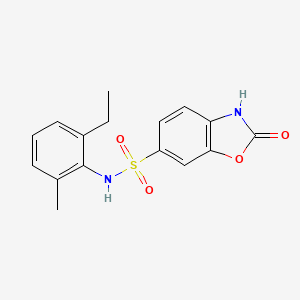 N-(2-ethyl-6-methylphenyl)-2-oxo-3H-1,3-benzoxazole-6-sulfonamide