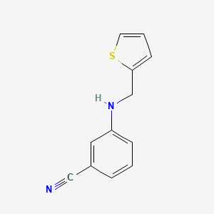 molecular formula C12H10N2S B7482136 3-[(2-Thienylmethyl)amino]benzonitrile 