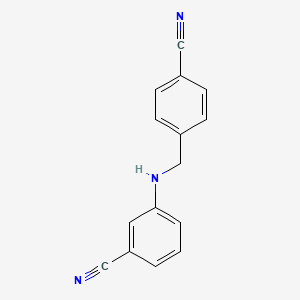 3-[(4-Cyanophenyl)methylamino]benzonitrile