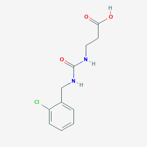 molecular formula C11H13ClN2O3 B7482181 3-[(2-Chlorophenyl)methylcarbamoylamino]propanoic acid 