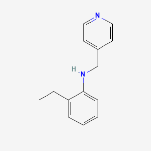 2-ethyl-N-(pyridin-4-ylmethyl)aniline