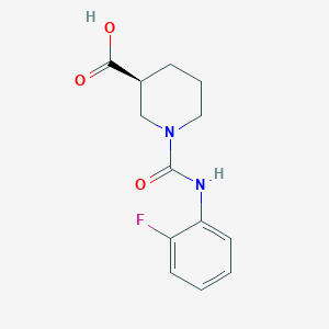 (3S)-1-[(2-fluorophenyl)carbamoyl]piperidine-3-carboxylic acid