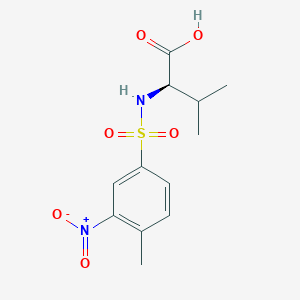 (2R)-3-methyl-2-[(4-methyl-3-nitrophenyl)sulfonylamino]butanoic acid