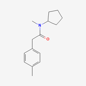 N-cyclopentyl-N-methyl-2-(4-methylphenyl)acetamide