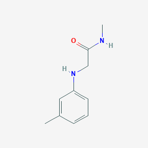 molecular formula C10H14N2O B7482239 N-methyl-2-(3-methylanilino)acetamide 