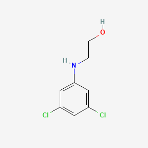 molecular formula C8H9Cl2NO B7482247 2-[(3,5-Dichlorophenyl)amino]ethan-1-ol 