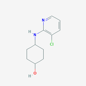 4-[(3-Chloropyridin-2-yl)amino]cyclohexan-1-ol